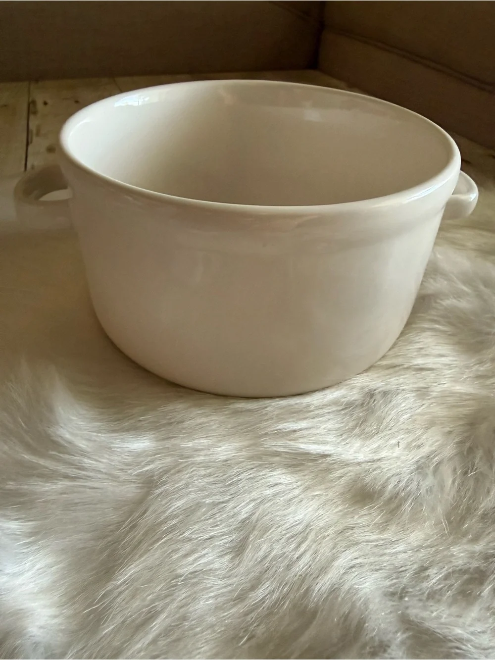 Rae Dunn White Soufflé Ceramic Baking Dish